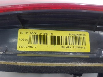 CHRYSLER 200 SVĚTLO ZADNÍ PRAVÁ USA