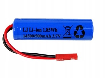 AKUMULATOR BATERIA 14500 500 MAH 3,7 V JST LION DO ZABAWEK RC