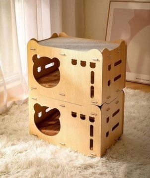 Картонный кошачий домик, Картонная когтеточка