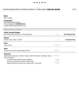 Volvo XC60 II 2026 VOLVO XC60 CORE B5 AWD, zdjęcie 9