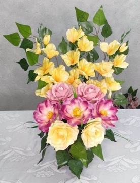 Букет-букет, украшение могилы, кладбище, ваза