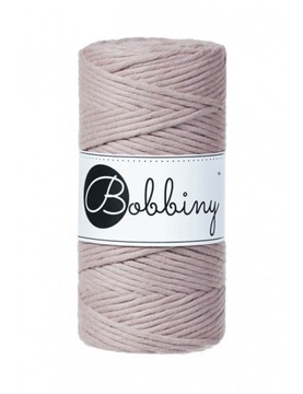 SZNUREK 3mm BAWEŁNIANY skręcany DO MAKRAM bobbiny PEARL PERŁOWY BEŻOWY