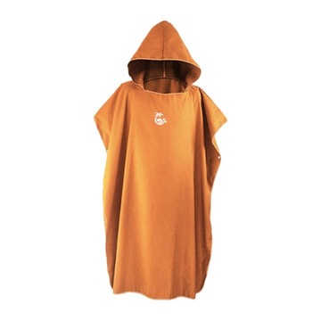 Ponczo surfingowe z mikrofibry Pomarańczowy szlafr