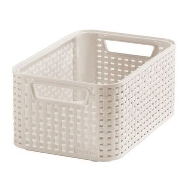 Изогнутая корзина STYLE S 6 л кремовая