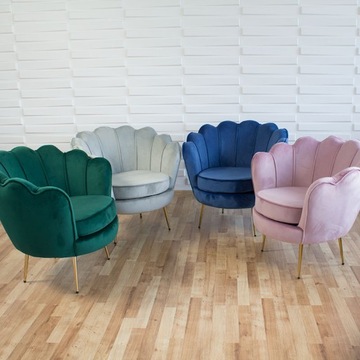 МУСЗЕЛЬКА ВЕЛУР мягкое кресло F101 серый