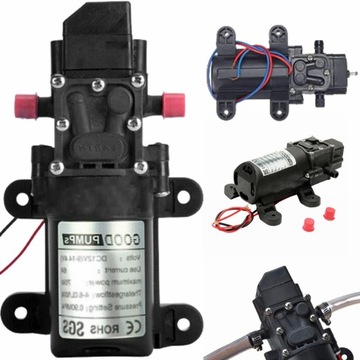 Pompa ciśnieniowa wody membranowa 12V 70W 130PSI samozasysająca pompka