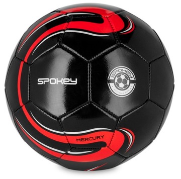 SPOKEY Piłka Nożna Treningowa Rekreacyjna MERCURY CZARNA Rozmiar 5