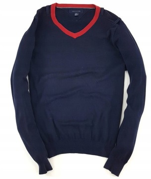 TOMMY HILFIGER GRANATOWY SWETER XL