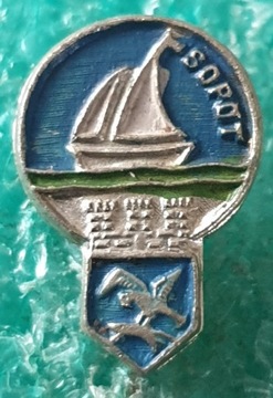 ODZNAKA SOPOT HERB TURYSTYKA MORZE HERALDYKA