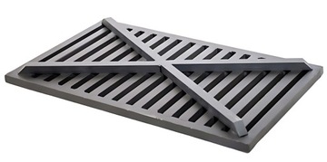 RUSZT KOMINKOWY ŻELIWNY DZIURKOWANY 40X40 RUSZTA DO KOMINKA PIECA GRUBY