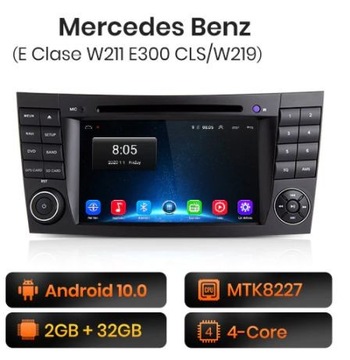 Radio Android 12 MERCEDES CLS E GPS WiFi PL W211 W219
