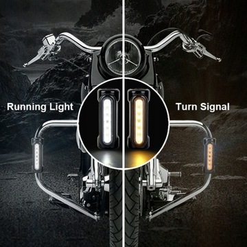 2 шт.. Мотоциклетные шоссейные фонари, хром