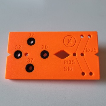 Шаблон для петель и направляющих - шаблон