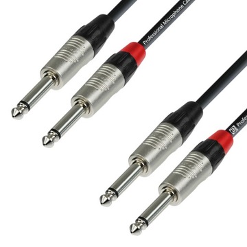 ADAM HALL K4TPP KABEL AUDIO 2x JACK - 2x JACK 3m
