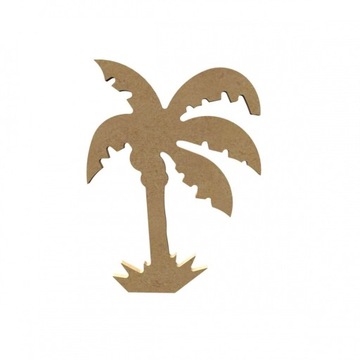 DEKORACJA DREWNIANA FIGURKA MDF - PALMA 15cm