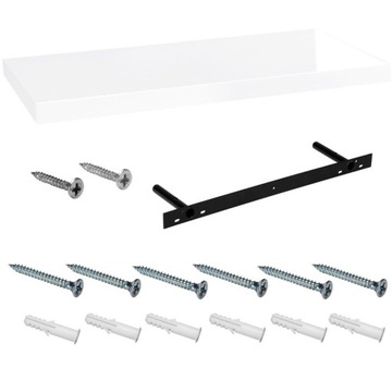 Półka płyta MDF Wide Decor 70 x 23,5 cm biały