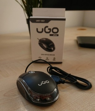 Mysz uGo simple UMY-1007 przewodowa 1000 DPI