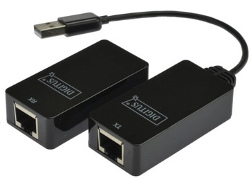 USB-удлинитель DIGITUS, витая пара RJ45, 45 м