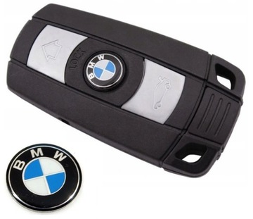 ZNACZEK EMBLEMAT ALUMINIUM BMW 11mm KLUCZYK PILOT