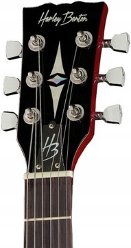 DC-200 CH Красная электрогитара SG типа Harley Benton + Course, Медиаторы