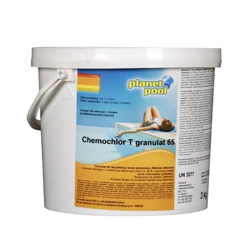 3kg CHLOR SZOK DO BASENU GRANULAT CHLOROWANIE SZOKOWE CHEMIA BASENOWA BASEN