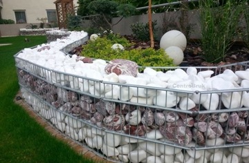 Biały grecki otoczak thassos 30-60 1000 kg kamień śnieżnobiały