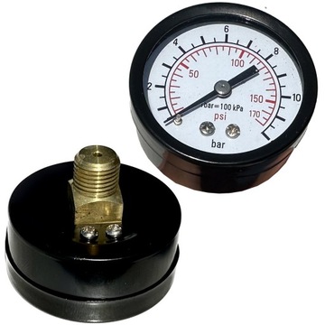 MANOMETR 1/4 FI52 do hydroforu POMPY WODY 0-12 BAR