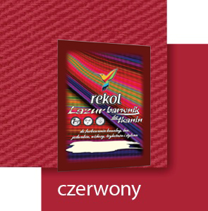 BARWNIK DO TKANIN 18g LAZUR CZERWONY