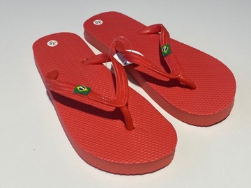 Dziecięce Klapki Japonki Havaianas CZERWONE 34