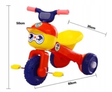 СКЛАДНОЙ трехколесный велосипед с педалями, светодиодные цвета