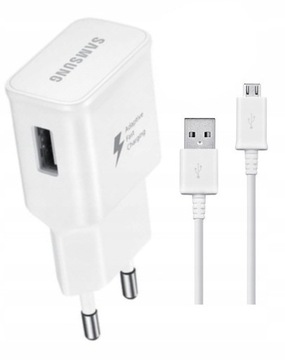 Ładowarka Samsung Fast Charging + Kabel Micro 1M