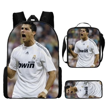 CR7 Football Star Travel Рюкзак Рюкзак для обеда Набор пеналов для