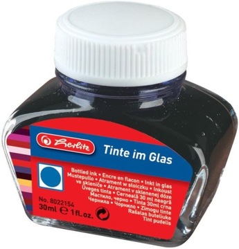 Herlitz 8022154 tusz w szkle, 30 ml, królewski błękit