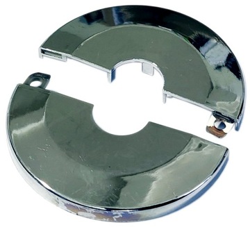 ROZETA DZIELONA PŁASKA 16mm, TWORZYWO SZTUCZNE CHROM H-6, D-65