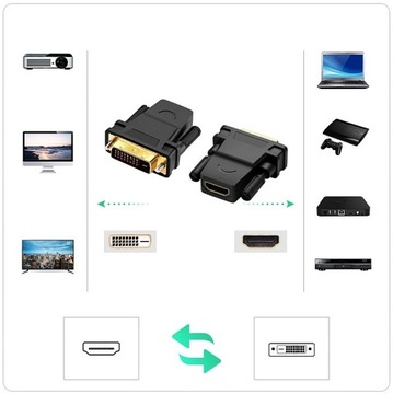 Адаптер-переходник-конвертер DVI 24 + 1-контактный HDMI