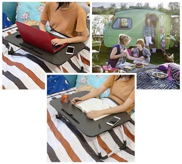 СТОЛ ДЛЯ ЗАВТРАКА ДЛЯ НОУТБУКА ДЛЯ КРОВАТИ, ЧЕРНЫЙ ПОДДОН