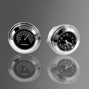 Часы + мотоциклетный термометр, мотоцикл, велосипед 45 мм, для руля 22/25 мм