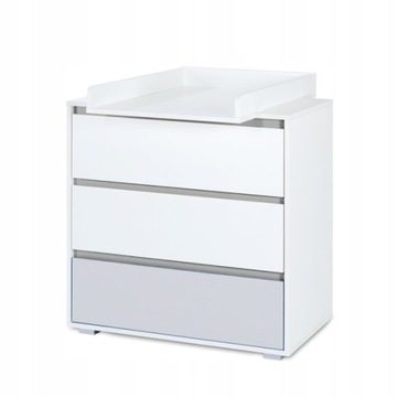 Klupś komoda Z przewijakiem dalia grey 80x80x45