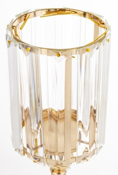 МЕТАЛЛИЧЕСКИЙ СТЕКЛЯННЫЙ ПОДСВЕЧНИК ГЛАМУРНЫЙ УКРАШЕНИЕ