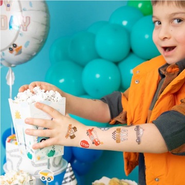 Коробки Ведро для ПОПКОРНА Сладости Снеки Машины Строительные 6 шт.