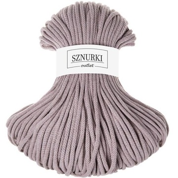 Sznurki OUTLET bawełniany do makramy 5mm Perłowy