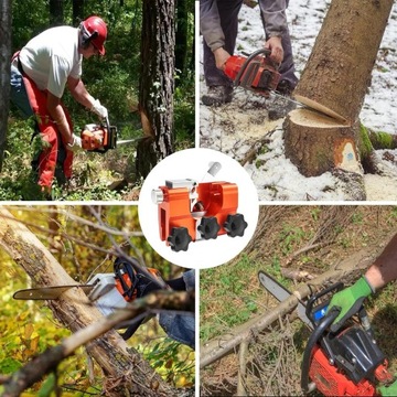 ПОРТАТИВНАЯ РУЧНАЯ ТОЧИЛКА ЦЕПНОЙ ПИЛЫ С 5 НАСАДКАМИ ДЛЯ ЗАТОЧКИ