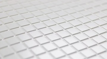 Стеновые 3D панели, белая плитка ПВХ, БЕЛАЯ МОЗАИКА