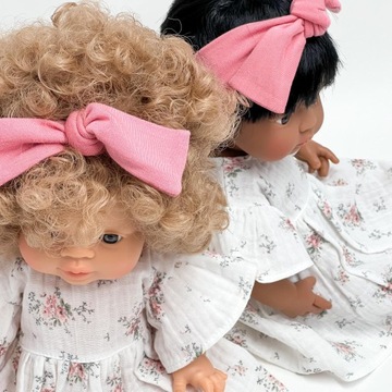 Opaska różowa dla lalek Miniland 38 cm i Paola Reina