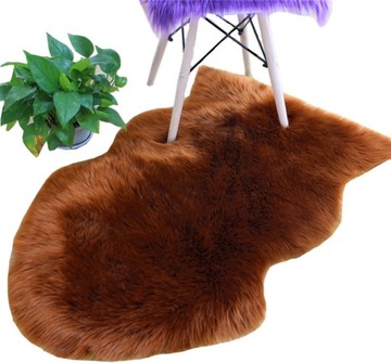 Ковер из искусственной овчины, пушистый мех, мягкий коврик для гостиной, 90 см
