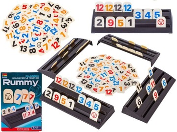 EDUKACYJNA GRA RUMMY UKŁADANKA LICZBOWA KAFELKI