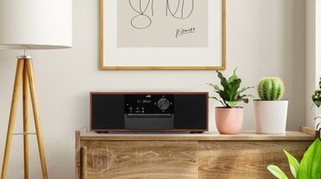 JVC RD-E761 CD-проигрыватель BT AUX USB CD-R ЖК-дисплей ДЕРЕВЯННЫЙ СТИЛЬНЫЙ