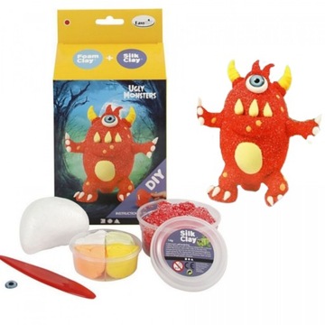 SILK CLAY ZESTAW DO STWORZENIA CZERWONEGO POTWORKA