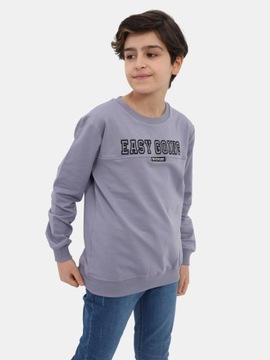 BLUZA DZIECIĘCA CHŁOPIĘCA DRESOWA fioletowy 140-146