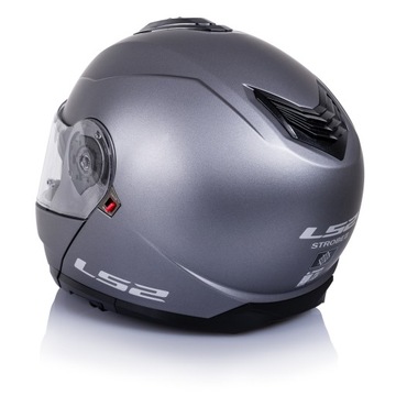 LS2 KASK MOTOCYKLOWY SZCZĘKOWY Z BLENDĄ FF908 STROBE II SOLID MAT TITAN L